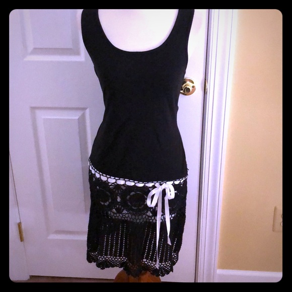 Moda International Dresses & Skirts - Black & Lace Sundress